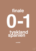 plakat: resultat for fodbold em finalen i 2008 - cider spice-Fodbold-A1two3