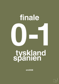 plakat: resultat for fodbold em finalen i 2008 - secret meadow-Fodbold-A1two3