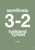 plakat: resultat for fodbold em semifinale B i 2008 - jade-Fodbold-A1two3