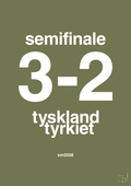 plakat: resultat for fodbold em semifinale B i 2008 - secret meadow-Fodbold-A1two3