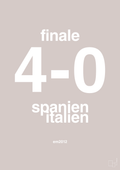 plakat: resultat for fodbold em finalen i 2012 - broken beige-Fodbold-A1two3