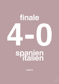 plakat: resultat for fodbold em finalen i 2012 - light rose-Fodbold-A1two3
