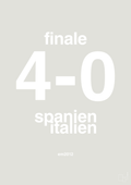 plakat: resultat for fodbold em finalen i 2012 - painters white-Fodbold-A1two3