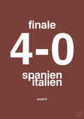 plakat: resultat for fodbold em finalen i 2012 - red pepper-Fodbold-A1two3