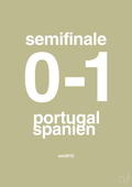 plakat: resultat for fodbold em semifinale B i 2012 - back to nature-Fodbold-A1two3