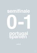 plakat: resultat for fodbold em semifinale B i 2012 - light drizzle-Fodbold-A1two3