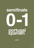 plakat: resultat for fodbold em semifinale B i 2012 - secret meadow-Fodbold-A1two3