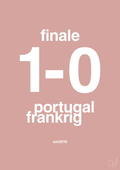 plakat: resultat for fodbold em finalen i 2016 - bubble shell-Fodbold-A1two3
