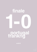 plakat: resultat for fodbold em finalen i 2016 - dusty lilac-Fodbold-A1two3