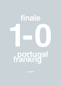 plakat: resultat for fodbold em finalen i 2016 - light drizzle-Fodbold-A1two3