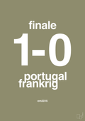 plakat: resultat for fodbold em finalen i 2016 - misty forrest-Fodbold-A1two3