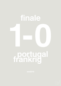 plakat: resultat for fodbold em finalen i 2016 - painters white-Fodbold-A1two3