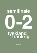 plakat: resultat for fodbold em semifinale A i 2016 - jade-Fodbold-A1two3