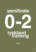 plakat: resultat for fodbold em semifinale A i 2016 - secret meadow-Fodbold-A1two3