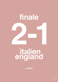plakat: resultat for fodbold em finalen i 2020 - bubble shell-Fodbold-A1two3