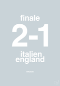 plakat: resultat for fodbold em finalen i 2020 - light drizzle-Fodbold-A1two3