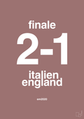 plakat: resultat for fodbold em finalen i 2020 - plum-Fodbold-A1two3