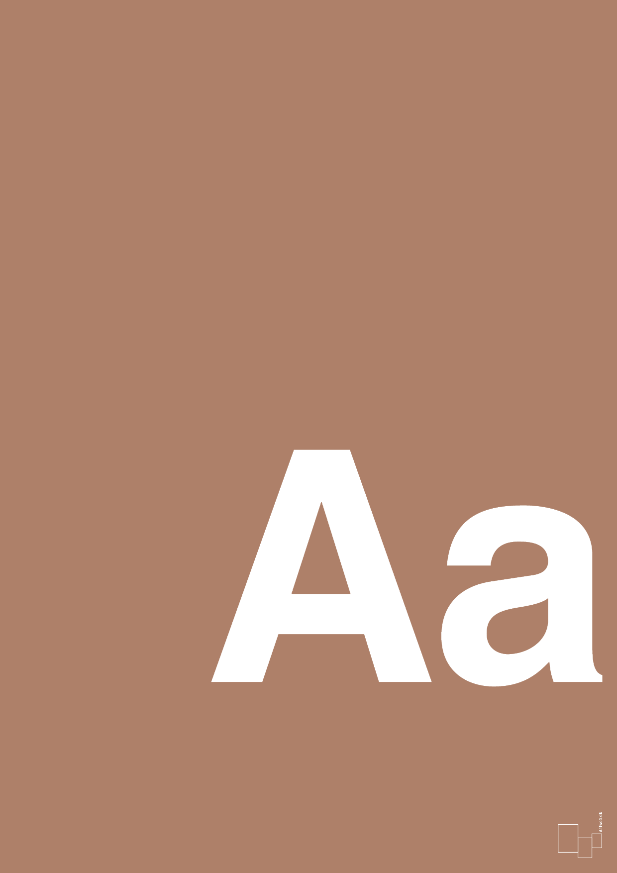 plakat: Bogstav Aa - cider spice-Bogstaver-A1two3