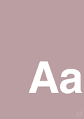plakat: Bogstav Aa - light rose-Bogstaver-A1two3