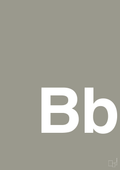 plakat: Bogstav Bb - battleship gray-Bogstaver-A1two3