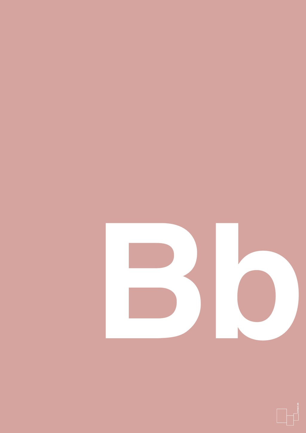 plakat: Bogstav Bb - bubble shell-Bogstaver-A1two3