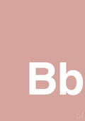 plakat: Bogstav Bb - bubble shell-Bogstaver-A1two3