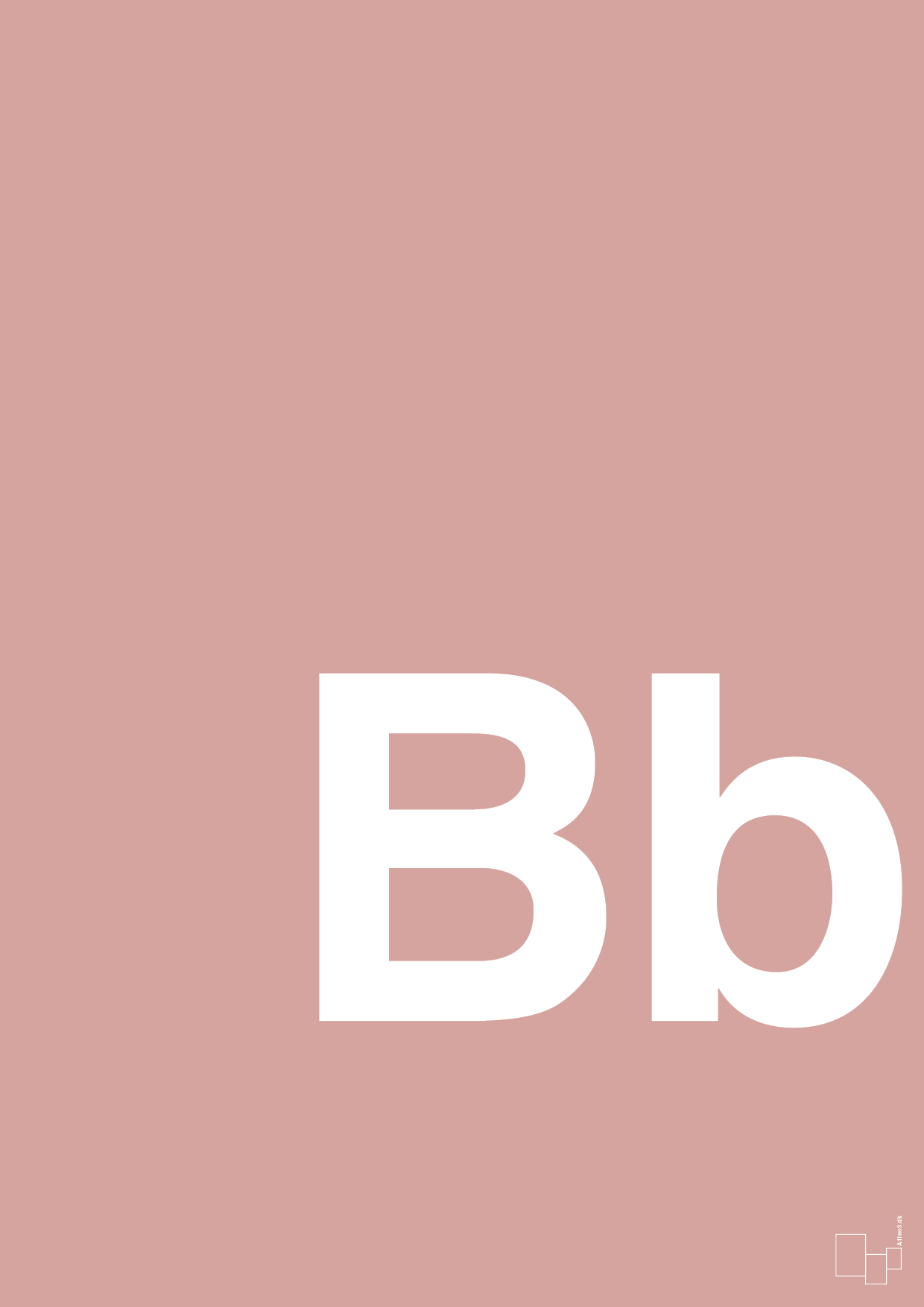 plakat: Bogstav Bb - bubble shell-Bogstaver-A1two3