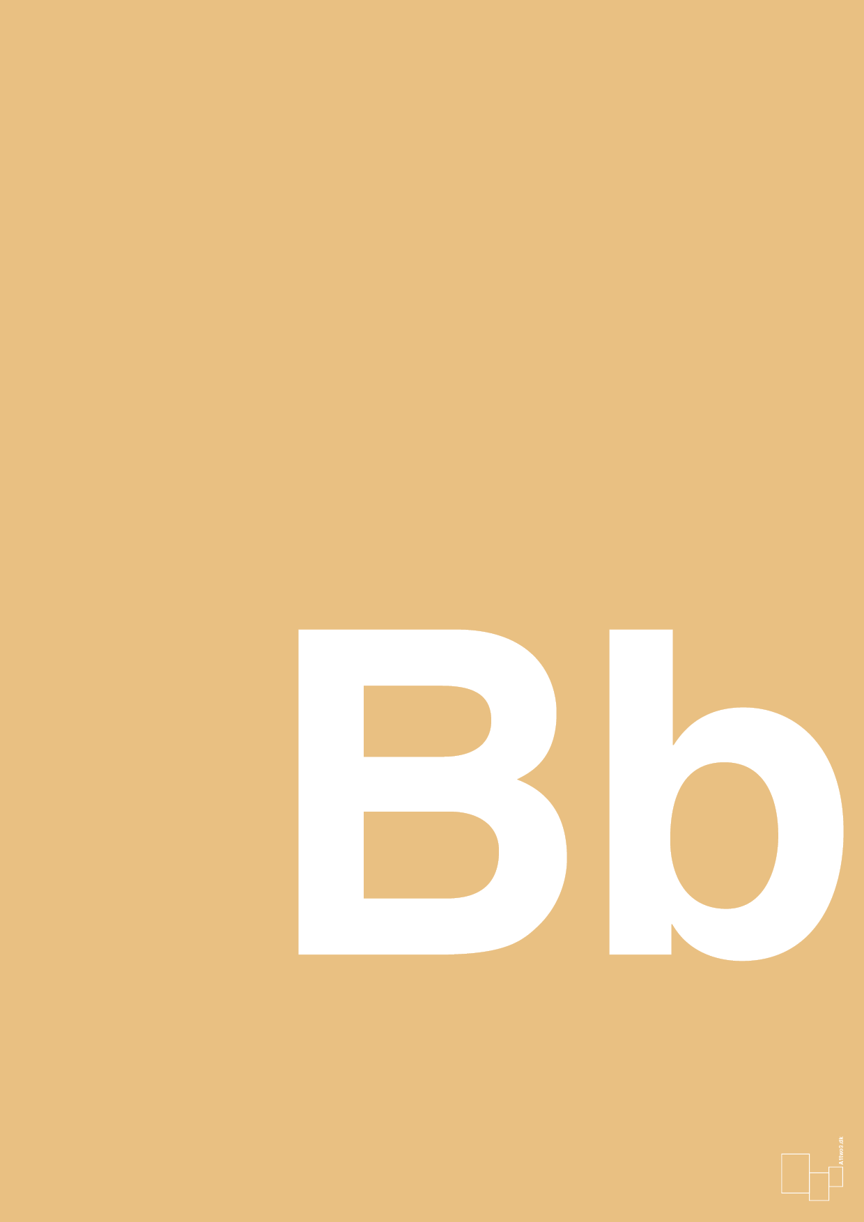 plakat: Bogstav Bb - charismatic-Bogstaver-A1two3