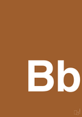 plakat: Bogstav Bb - cognac-Bogstaver-A1two3