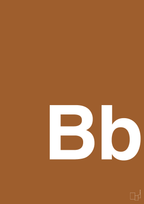 plakat: Bogstav Bb - cognac-Bogstaver-A1two3