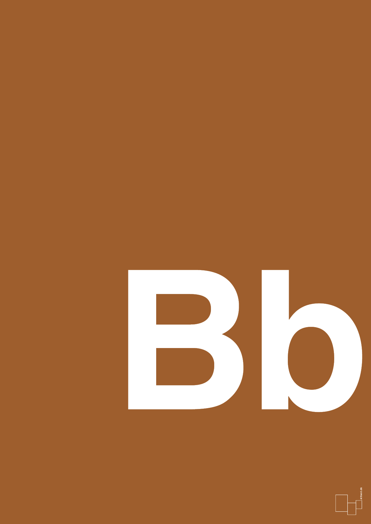 plakat: Bogstav Bb - cognac-Bogstaver-A1two3