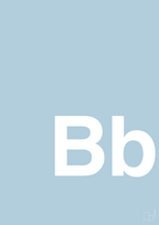 plakat: Bogstav Bb - heavenly blue-Bogstaver-A1two3