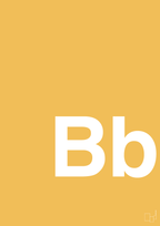 plakat: Bogstav Bb - honeycomb-Bogstaver-A1two3