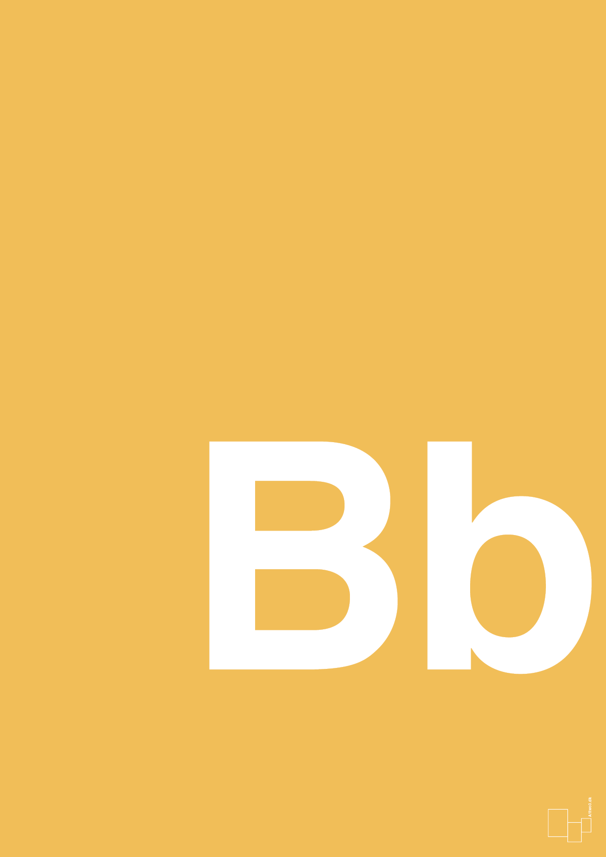 plakat: Bogstav Bb - honeycomb-Bogstaver-A1two3