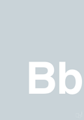 plakat: Bogstav Bb - light drizzle-Bogstaver-A1two3