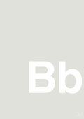 plakat: Bogstav Bb - painters white-Bogstaver-A1two3