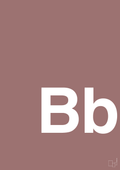 plakat: Bogstav Bb - plum-Bogstaver-A1two3
