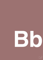 plakat: Bogstav Bb - plum-Bogstaver-A1two3