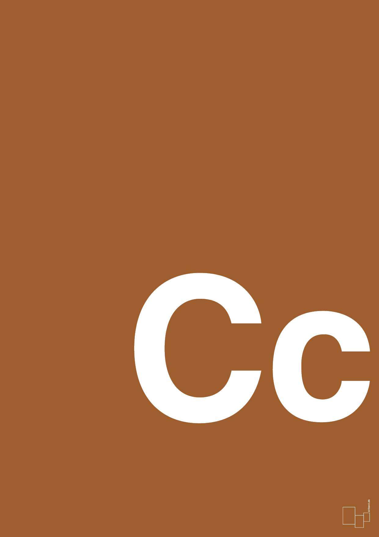 plakat: Bogstav Cc - cognac-Bogstaver-A1two3