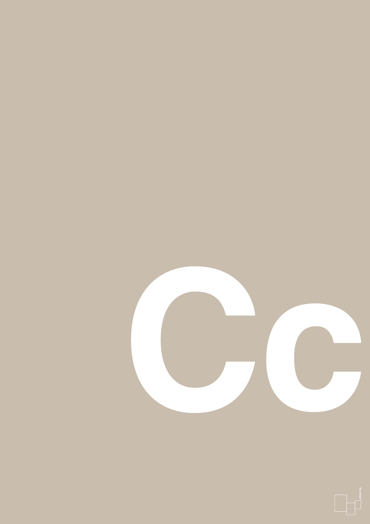 plakat: Bogstav Cc - creamy mushroom-Bogstaver-A1two3