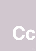 plakat: Bogstav Cc - dusty lilac-Bogstaver-A1two3