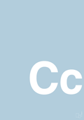 plakat: Bogstav Cc - heavenly blue-Bogstaver-A1two3