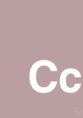 plakat: Bogstav Cc - light rose-Bogstaver-A1two3