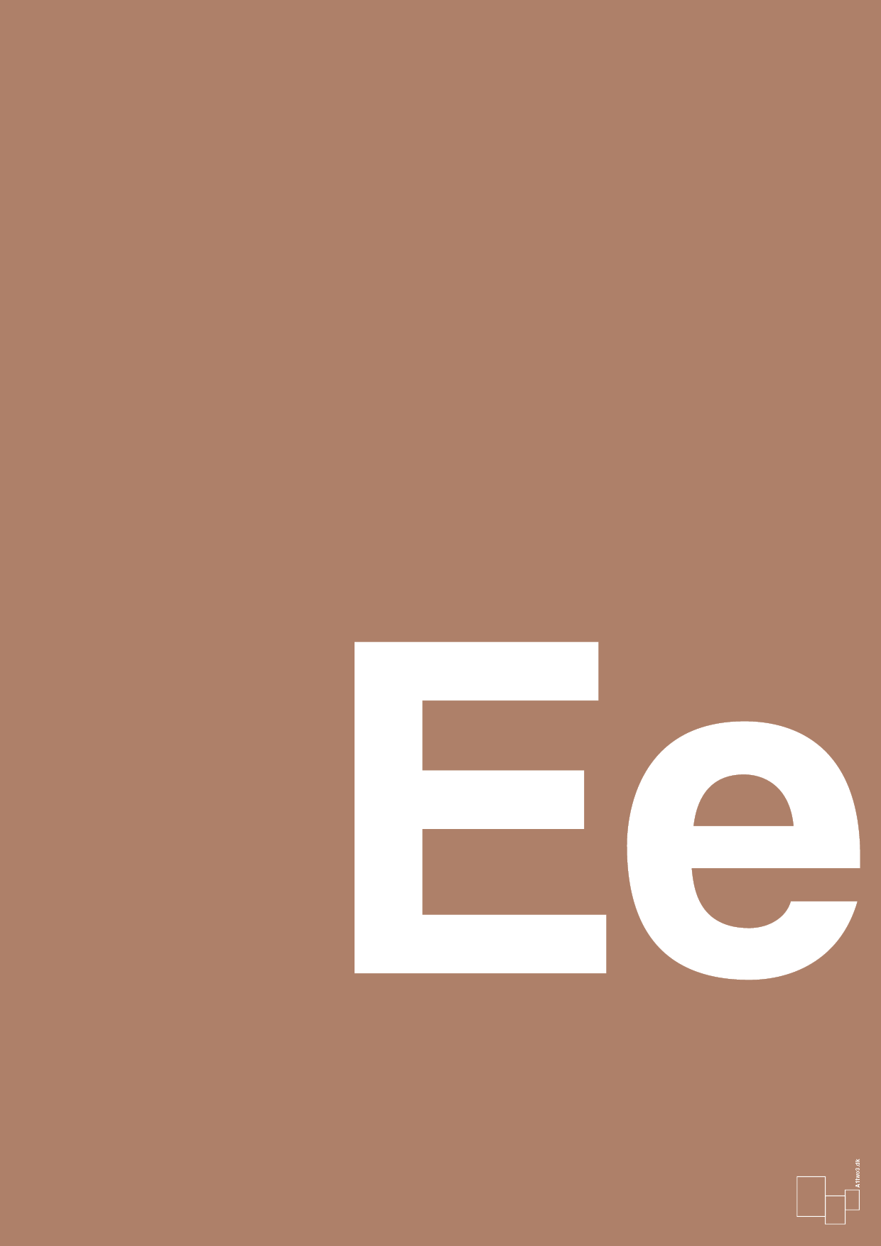plakat: Bogstav Ee - cider spice-Bogstaver-A1two3