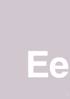 plakat: Bogstav Ee - dusty lilac-Bogstaver-A1two3