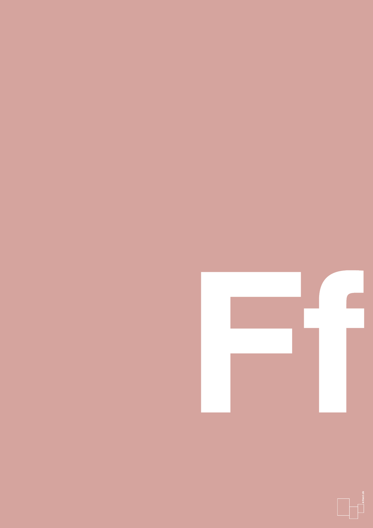 plakat: Bogstav Ff - bubble shell-Bogstaver-A1two3