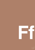 plakat: Bogstav Ff - cider spice-Bogstaver-A1two3