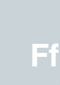 plakat: Bogstav Ff - light drizzle-Bogstaver-A1two3