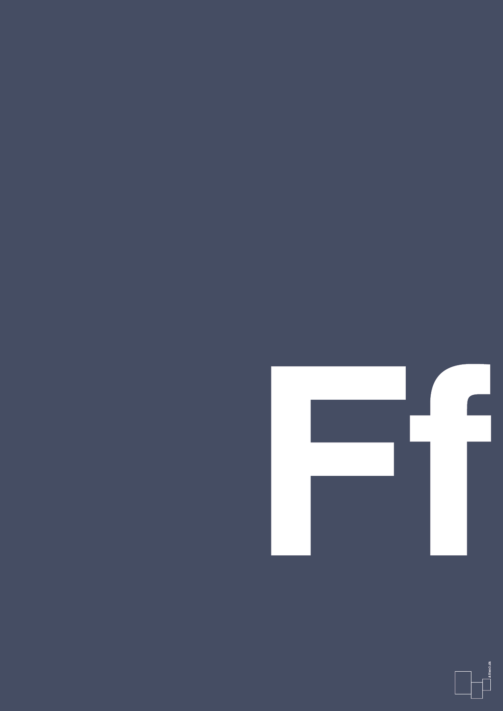 Bogstav Ff - petrol-Bogstaver-A1two3