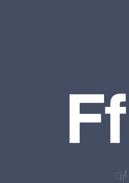 Bogstav Ff - petrol-Bogstaver-A1two3